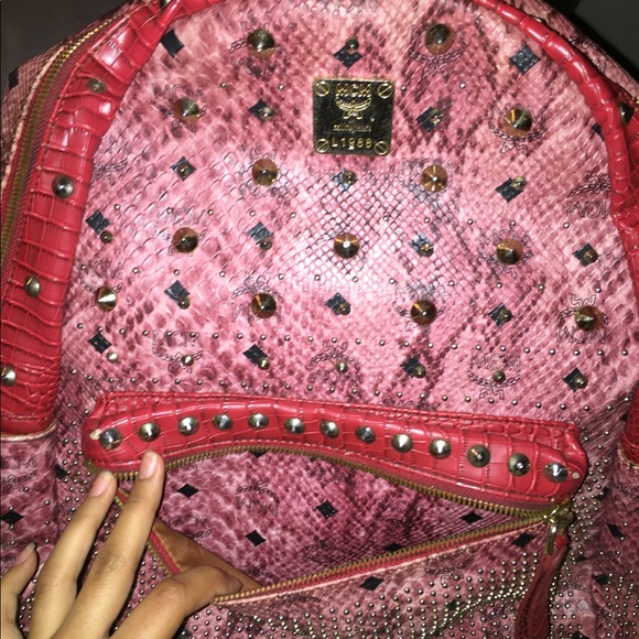 MCM STUDDED BACKPACK